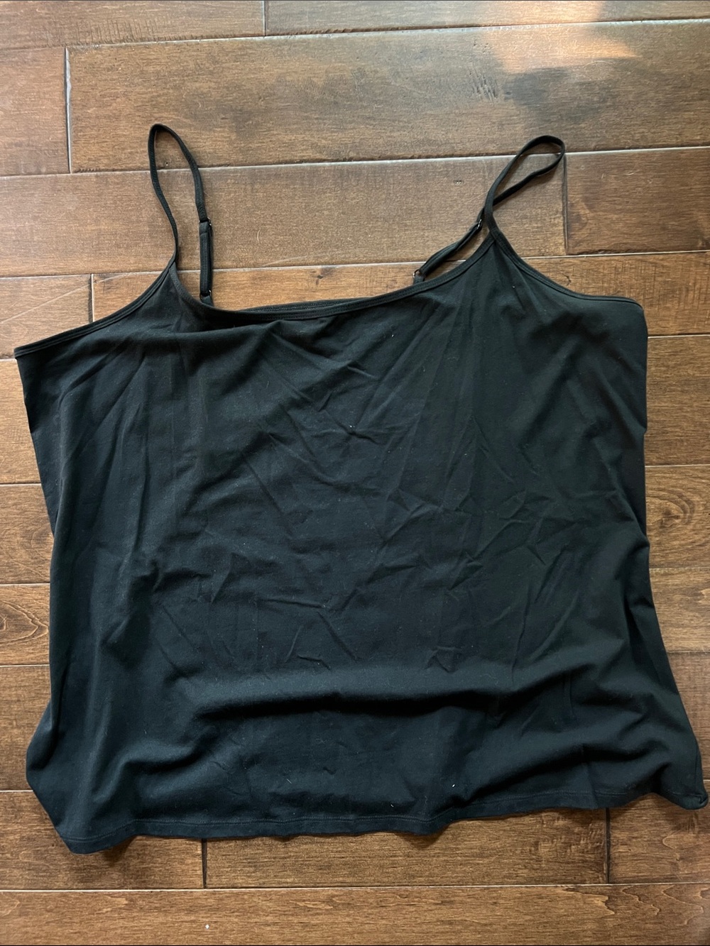 Lane Bryant Black Adjustable Strap Cami Top